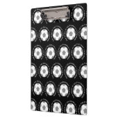 白黒サッカーコーチのサッカーチーム クリップボード (左)