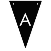 白黒サッカーサッカーテーマハッピーバースデー バンティングフラッグ (第3の旗)