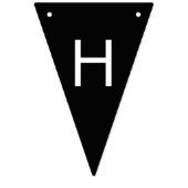 白黒サッカーサッカーテーマハッピーバースデー バンティングフラッグ (第2の旗)