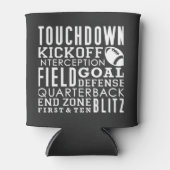 白黒サッカーテーマ 缶クーラー (正面)