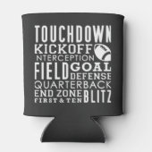 白黒サッカーテーマ 缶クーラー (裏面)