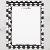 白黒サッカーボールをパーソナライズ (正面/裏面)