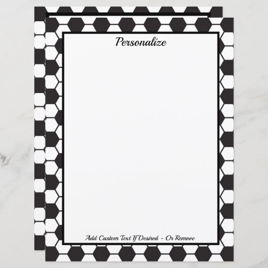 白黒サッカーボールをパーソナライズ (正面/裏面)