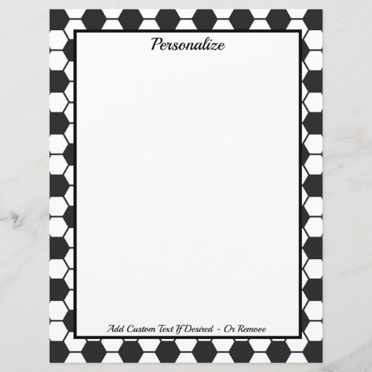 白黒サッカーボールをパーソナライズ (正面)