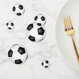 白黒サッカーボールキッズパーティー コンフェッティ