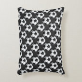 白黒サッカーボールパターン アクセントクッション (正面(垂直))