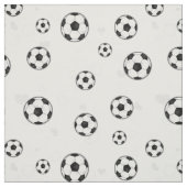 白黒サッカーボールパターン ファブリック (見本)