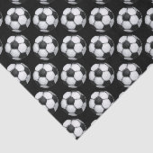 白黒サッカーボールパターン 薄葉紙 (詳細)