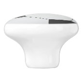 白黒サッカーボール印刷セラミックノブ セラミックノブ (側面)