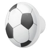 白黒サッカーボール印刷セラミックノブ セラミックノブ (右)