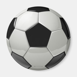 白黒サッカーボール磁石 マグネット