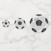 白黒サッカーボール コンフェッティ (裏面)