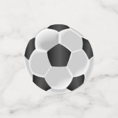 白黒サッカーボール コンフェッティ (スモール正面)