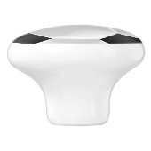 白黒サッカーボール/サッカー セラミックノブ (側面)