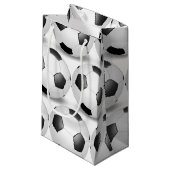 白黒サッカーボール スモールペーパーバッグ (正面アングル)