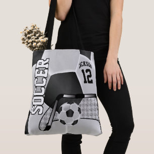 白黒サッカーボール トートバッグ