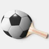 白黒サッカーボール 卓球ラケット (横)