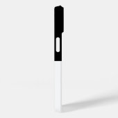 白黒サッカー女子の名前ジャージー番号 Case-Mate iPhoneケース (裏面 / 右)