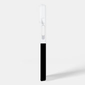 白黒サッカー女子の名前ジャージー番号 Case-Mate iPhoneケース (裏面 / 左)