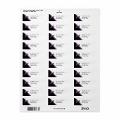 白黒サテンリボン ラベル (フルシート)