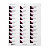 白黒サテンリボン ラベル (フルシート)