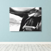 白黒サドル キャンバスプリント (インサイチュ (ウッドフロア))