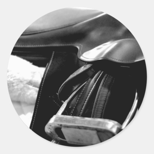 白黒サドル ラウンドシール (正面)