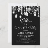 白黒サプライズ65th誕生日パーティー 招待状 (正面)