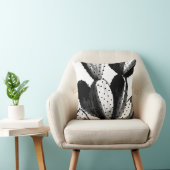 白黒サボテン クッション (椅子)