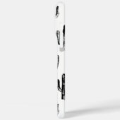 白黒サボテン。植物モダン模様 Case-Mate iPhoneケース (裏面 / 左)