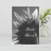 白黒サマーガーデンサンフラワー結婚ズ 招待状 (スタンド正面)