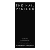 白黒サロンメニュー価格リストカード ラックカード (裏面)