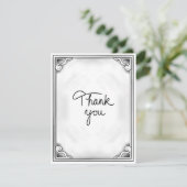 白黒サンキューカードフラ素朴ット空白の サンキューカード (スタンド正面)
