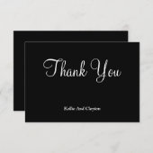 白黒サンキューカード (正面/裏面)