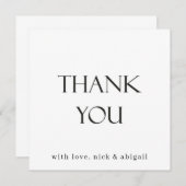 白黒サンキューカード サンキューカード (正面/裏面)