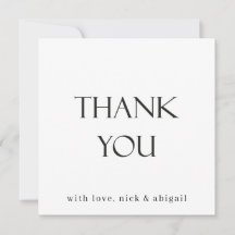 白黒サンキューカード