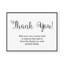 白黒サンキューカード