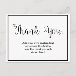 白黒サンキューカード ポストカード