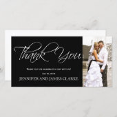 白黒サンキューフォトカード サンキューカード (正面/裏面)