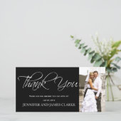 白黒サンキューフォトカード サンキューカード (スタンド正面)