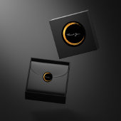 白黒サンキューモノグラムミニマリズム スクエアシール