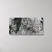 白黒サンゴI抽象芸術自然写真 キャンバスプリント (正面)