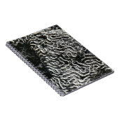 白黒サンゴI抽象芸術自然写真 ノートブック (右側)