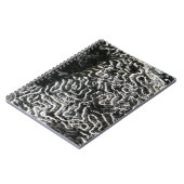 白黒サンゴI抽象芸術自然写真 ノートブック (左側)