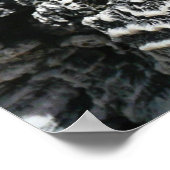 白黒サンゴI抽象芸術自然写真 ポスター (角)