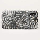 白黒サンゴI抽象芸術自然写真 Case-Mate iPhoneケース (裏面(横))