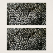 白黒サンゴII抽象芸術自然写真 (正面&裏面)