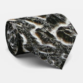 白黒サンゴII抽象芸術自然写真 ネクタイ (ロール)