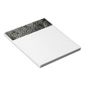 白黒サンゴII抽象芸術自然写真 ノートパッド (アングル)