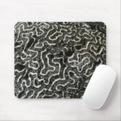 白黒サンゴII抽象芸術自然写真 マウスパッド (マウス)